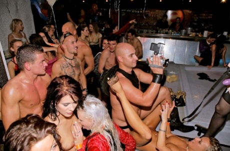Drunk european party sluts stripping and getting fucked hardcore 27410469